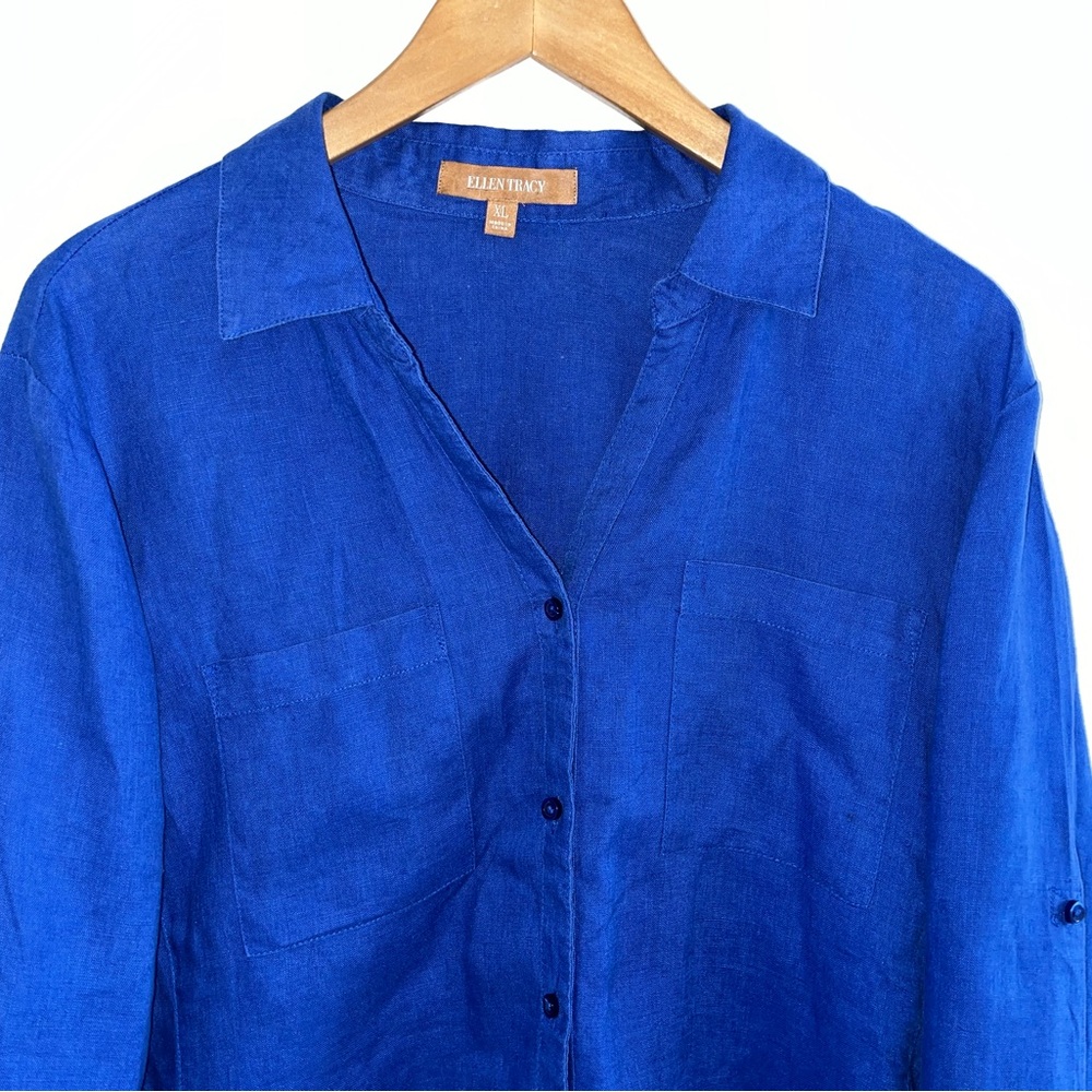 Blue Button-Up Shirt - Picture 2 of 12